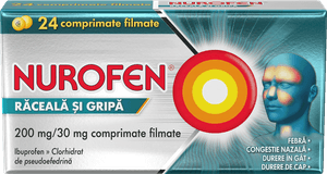 Nurofen Răceală şi Gripă 200 mg/30 mg comprimate filmate