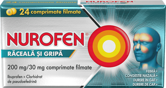 Nurofen Răceală şi Gripă 200 mg/30 mg comprimate filmate