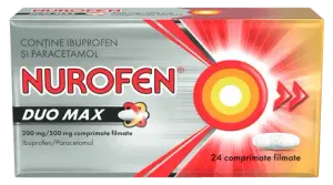 Nurofen Duo Max 200 mg/500 mg comprimate filmate - 24 comprimate filmate