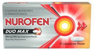 Nurofen Duo Max 200 mg/500 mg comprimate filmate - 12 comprimate filmate